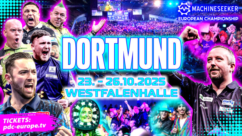 Event graphic for the Machineseeker European Championship 2025 in Dortmund
