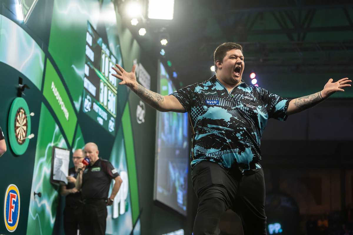 Kai Gotthardt bei der Darts WM 2025. Der Weg zur WM gelang über die HYLO PDC Europe Super League.