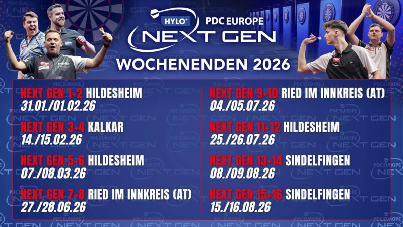 Der Next Gen Kalender 2026 steht Der Next Gen Kalender 2026 steht