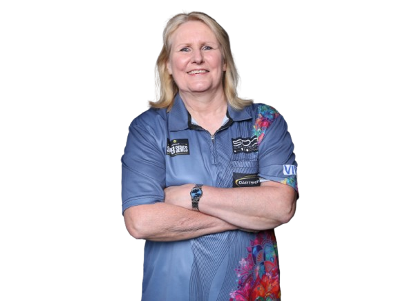 Spielerporträt von Trina Gulliver, professionelle Dartspielerin aus England