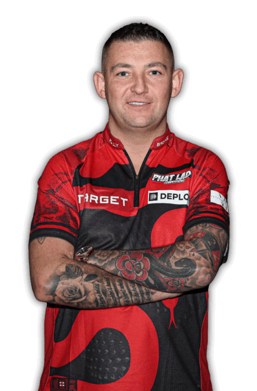 Spielerporträt von Nathan Aspinall, professioneller Dartspieler aus England