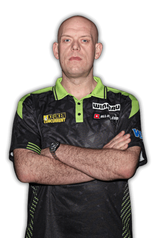Spielerporträt von Michael van Gerwen, professioneller Dartspieler aus den Niederlanden